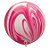 Balão Gigante Decorado 3ft (90 cm) - Red & White Superagate (Vermelho e Branco) - 2 Un - Qualatex - Rizzo - Imagem 1