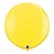 Balão Gigante de Festa em Látex 3ft (90 cm) - Yellow (Amarelo) - 2 Unidades - Qualatex - Rizzo - Imagem 1