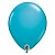 Balão de Festa Látex Liso Sólido - Tropical Teal (Azul Petróleo Tropical) - Qualatex - Rizzo - Imagem 1