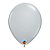 Balão de Festa Látex Liso Sólido - Gray (Cinza) - Qualatex - Rizzo - Imagem 1