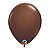 Balão de Festa Látex Liso Sólido - Chocolate Brown (Marrom chocolate) - Qualatex - Rizzo - Imagem 1
