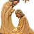 Sagrada Família em Madeira c/ Círculo em Metal - 01 unidade - Cromus Natal - Rizzo - Imagem 3