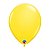 Balão de Festa Látex Liso Sólido - Yellow (Amarelo) - Qualatex - Rizzo - Imagem 1