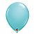 Balão de Festa Látex Liso Sólido - Caribbean Blue (Azul Caribe) - Qualatex - Rizzo - Imagem 1