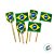 Topper para Doces - Bandeirinhas Brasil Copa do Mundo - 8 unidades - Festcolor - Imagem 2