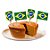 Topper Bandeirinhas para Doces Brasil Copa 2022 - 8 unidades - Festcolor - Rizzo Embalagens - Imagem 1