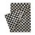 Toalha Plástica Cobre Manchas Perolizada - 78 x 78 cm - Xadrez Preto - 10 unidades - CampFestas - Rizzo - Imagem 3