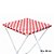Toalha Plástica Cobre Manchas Perolizada - 78 x 78 cm - Xadrez Vermelho - 10 unidades - CampFestas - Rizzo - Imagem 1