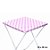 Toalha Plástica Cobre Manchas Perolizada - 78 x 78 cm - Xadrez Rosa - 10 unidades - CampFestas - Rizzo - Imagem 1