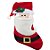 Meia de Natal para Pendurar - "Papai Noel" - Cromus Natal - 1 unidade - Rizzo Embalagens - Imagem 1