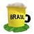 Chapéu De Tecido - Chop Brasil - 35cm x 36cm - 1 unidade - Rizzo - Imagem 1