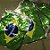 Varal de Bandeirinhas Brasil - Enfeite Para Copa Metálico - 44cm x 36,5cm - 10 Metros - 1 unidade - Rizzo - Imagem 1