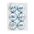 Bolas de Natal Lisas/Gomos Azul - Cromus Natal - 6 unidades - Rizzo Embalagens - Imagem 1