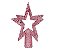 Topo Arvore de Natal Estrela Vazada Roxa - Cromus Natal - 1 unidade - Rizzo Embalagens - Imagem 1