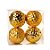 Bolas de Natal Losango de Ouro - Cromus Natal - 4 unidades - Rizzo Embalagens - Imagem 1