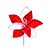 Galho Pick Poinsetia - Vermelho e Branco - 1 unidade - Cromus - Rizzo Embalagens - Imagem 1