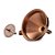 Funil Com Filtro - 13X10,7X10,5Cm - Aço Inox - Rose Gold  - 1 unidade - Cromus Linha Profissional Allonsy - Rizzo - Imagem 2