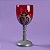 Taça Halloween - Vermelho com Cinza - Caveira com Aranha - 250ml - 1 unidade - Rizzo - Imagem 1