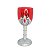 Taça Halloween - Vermelho com Cinza - Caveira com Aranha - 250ml - 1 unidade - Rizzo - Imagem 2