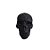 Enfeite Halloween - Caveira com Glitter- Preta - 1 unidade - Rizzo - Imagem 1