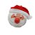 Enfeite - Bolas Decorativas - Papai Noel Feliz com Olhos Fechados - 1 unidade - Cromus - Rizzo Embalagens - Imagem 1