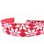 Fita Aramada - "Vermelha com Flocos Brancos" - Cromus Natal - 1 unidade - Rizzo Embalagens - Imagem 1
