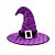 Chapéu Cinto da Bruxa Halloween - Roxo - 1 unidade - Cromus - Rizzo - Imagem 1