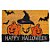 Capacho de Porta - Abóboras Happy Halloween - 40 cm x 60 cm - 1 unidade - Cromus - Rizzo - Imagem 1