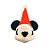 Pelúcia Cabeça Mickey c/ Gorro de Natal - 20 cm - Natal Disney - 1 unidade - Cromus - Rizzo - Imagem 1