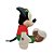 Pelúcia Mickey c/ Bone e Casaco Xadrez Verde/Vermelho - 30 cm - Natal Disney - 1 unidade - Cromus - Rizzo - Imagem 2