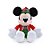 Pelúcia Mickey c/ Bone e Casaco Xadrez Verde/Vermelho - 30 cm - Natal Disney - 1 unidade - Cromus - Rizzo - Imagem 1
