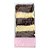 Embalagem tipo Slice para Meia Fatia de Bolos ou Tortas - Rosa Poá Dourada - 12x5,5x2,5cm - 5 unidades - Sulformas - Riz - Imagem 1