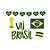 Kit Adesivo para Decoração de Vitrine -  Brasil Copa 2022 - 1 unidade - Cromus - Rizzo - Imagem 1