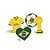 Decorativo de Mesa - Brasil Copa 2022 - 4 unidades - Cromus - Rizzo - Imagem 1