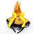 Tiarinha Chapéu de Bruxa Fofo - "Amarelo com Lacinho Amarelo" - 1 unidade - Rizzo - Imagem 1