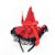 Tiarinha Chapéu de Bruxa Fofo - "Vermelho" - 1 unidade - Rizzo - Imagem 1