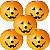 Balão Decorativo Abóbora de Halloween 25 cm - 5 unidades - Rizzo - Imagem 1