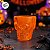 Copo de Shot Halloween - Caveira Laranja - 55ml - 4 unidades - Rizzo - Imagem 2