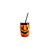 Copinho de Canudo Halloween 300 mL - Abóbora Jack O'lantern - 1 unidade - Rizzo - Imagem 1