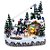 Cenário Decorativo de Natal - Vila Natalina C/Bonde  - 1 unidade - Cromus - Rizzo Embalagens - Imagem 1