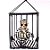 Decoração de Halloween Esqueleto Prisioneiro s/ Tapa Olho com Movimento - 1 unidade - Rizzo - Imagem 1