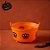 Cesta Plástica - Mini Bowl Laranja - Happy Halloween - 11,5 x 6,5 x 11,5 cm - 1 unidade - Cromus - Rizzo - Imagem 1