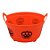 Cesta Plástica - Mini Bowl Laranja - Happy Halloween - 11,5 x 6,5 x 11,5 cm  - 1 unidade - Cromus - Rizzo - Imagem 1