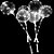 Kit Bubble com Led Branco - Haste 70cm Bubble 20" - 01 Unidade - Partiufesta - Rizzo - Imagem 1