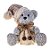 Urso de Pelúcia Decorativo Cinza c/ Gorro - 13 cm - 1 unidade - Cromus - Rizzo Embalagens - Imagem 1