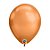 Balão de Festa Látex Liso Chrome - Copper (Cobre) - Qualatex - Rizzo - Imagem 1