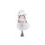 Boneca Com Chapéu Branco  - 1 unidade - Cromus - Rizzo Embalagens - Imagem 1