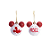 Kit Bolas de Natal Disney Mickey - Sortido - Vermelho e Branco - 6 cm  - 6 unidades - Cromus - Rizzo - Imagem 1