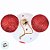 Kit Bolas de Natal Mickey - Sortido - Vermelho e Branco - 8 cm  - 4 unidades - Disney Original - Rizzo - Imagem 5