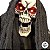 Enfeite Decorativo de Halloween Com Luz e Som - Caveira Gaspar - 79,5x20x20cm - Halloween  1 unidade - Cromus - Rizzo - Imagem 3